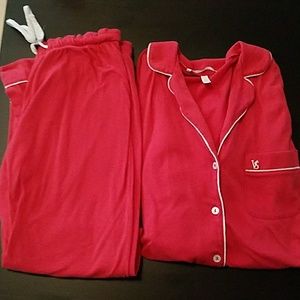 Vs red pj set
